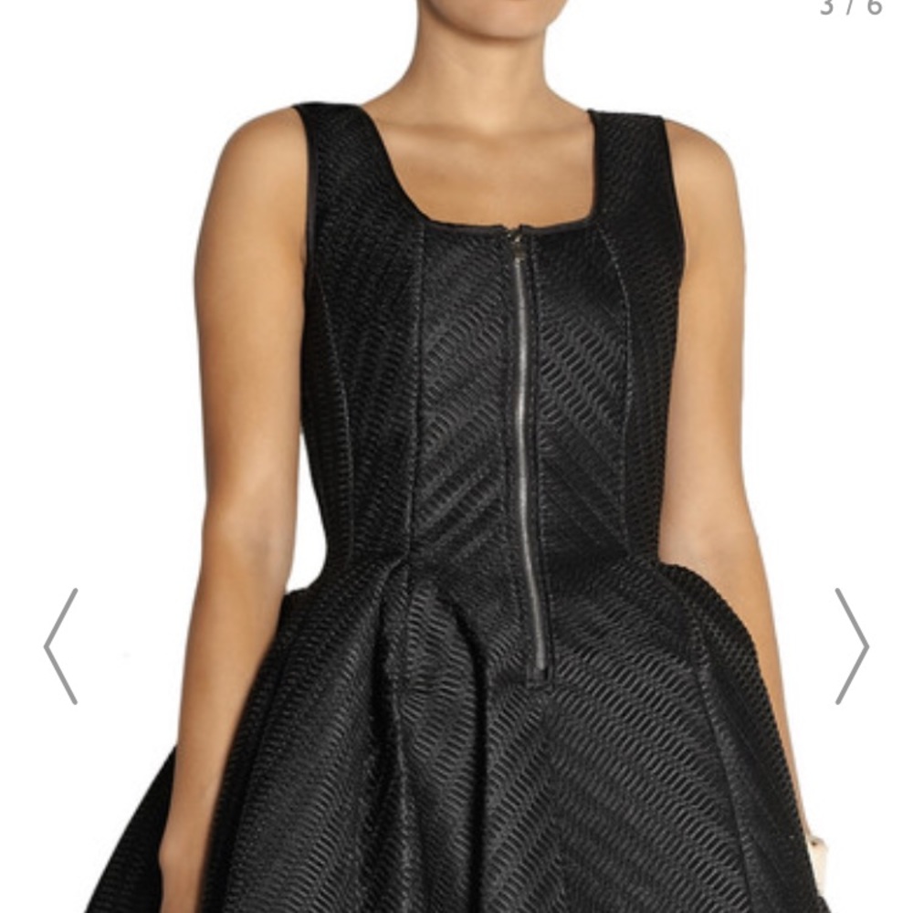 Maje Paris Black Gulliver Mesh Waffle Dress